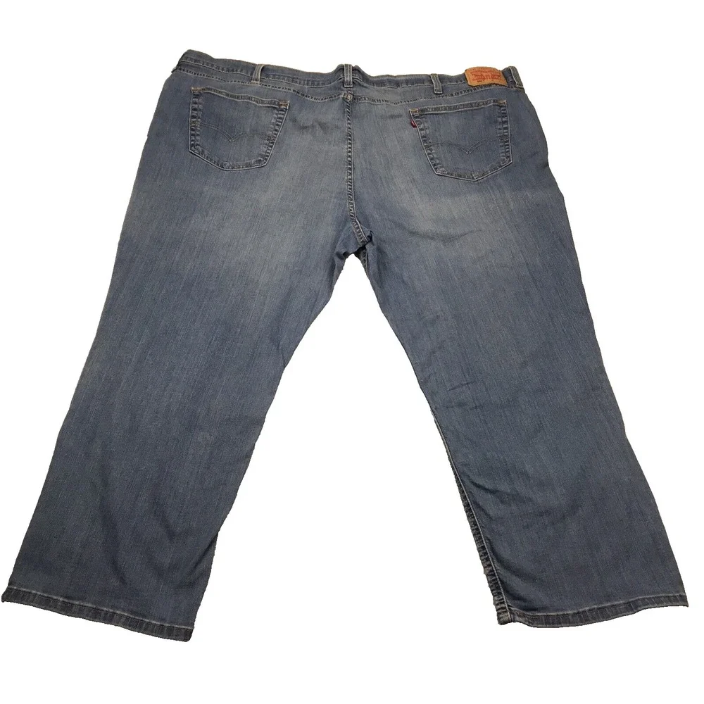 Levis 541 Jeans Men 56x30 (FIT 54x28) BIG TALL Athletic Taper Stretch Light Blue